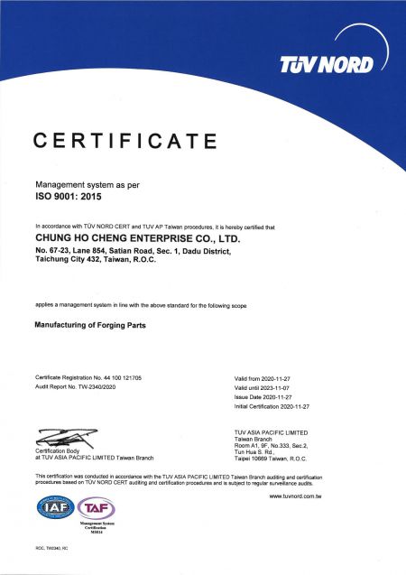 Certification ISO 9001